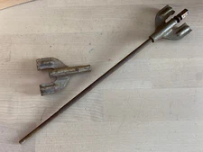 L&S LEEDY & STRUPE Marching Snare Drum 9.5-inch TENSION ROD w Hoop Claws 30s Vtg