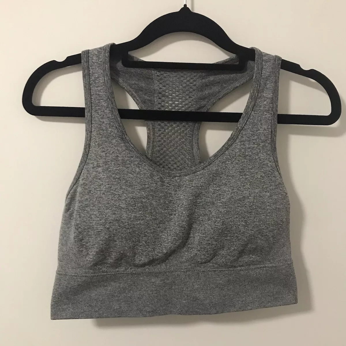 Anko Kmart Women's Grey Active Wear Sports Crop / Sports Bra Size