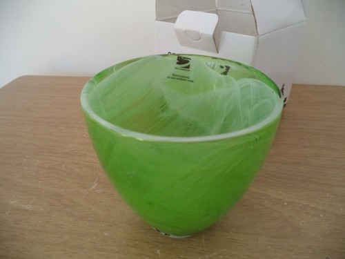 KOSTA SWEDEN SeaGlassware Candy Tea Light Holder, GREEN ITEM SHOWN - Picture 2 of 7