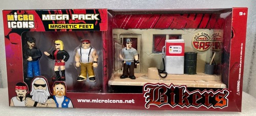 hey homies 16 Micro Icon Figures Bikers Punks Commandos Kung Fu + 4 Diorama's - Picture 2 of 16
