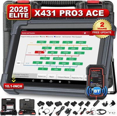 LAUNCH X431 PRO3 ACE Professional OBD2 Diagnostic Tool ALL SYSTEM CODE READER