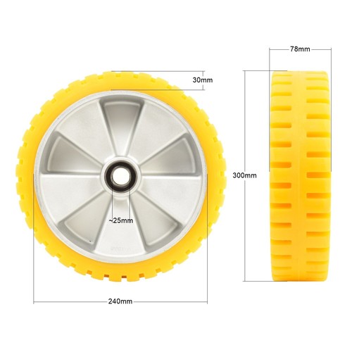 Rad für HAKO Hakomatic Scrubmaster B115 R B120 R B650 R B750 R - 01071650 Reifen - Foto 2 di 3