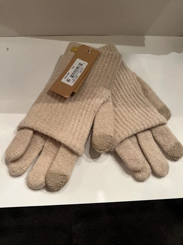 NWT STEVE MADDEN E-Z TAP WOMEN'S KNIT GREY GLOVES ONE SIZE