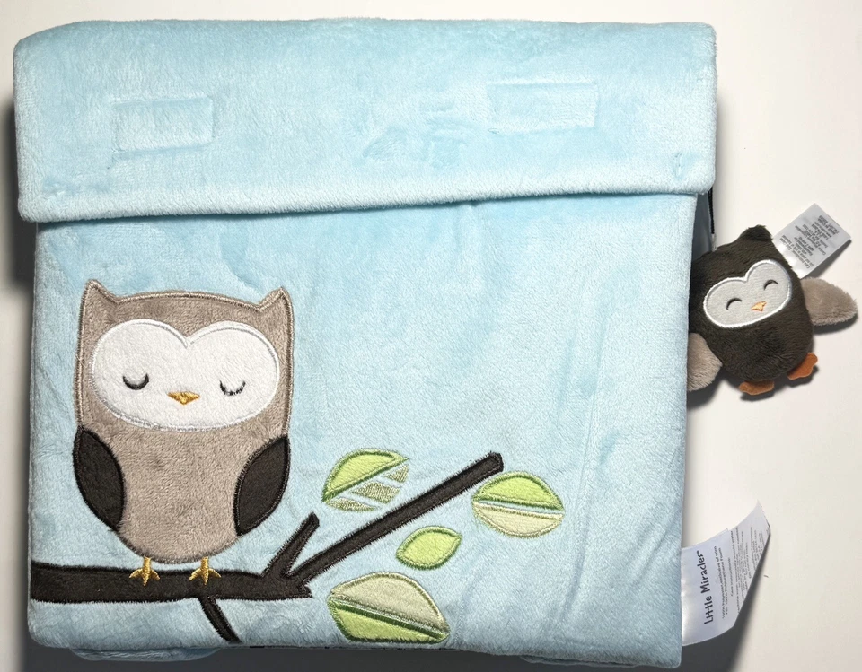 Juego de manta y mochila para bebé Little Miracles Owl Fleece Foto 2 de 3