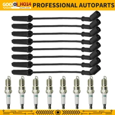 8x 9748HH Wires + 8x Iridium 41-962 Spark Plugs Set for Chevy GMC 4.8L 5.3L 6.0L