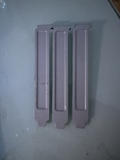 Steel PCIE Slot Cover Back Plate Bracket - Lot Of 3 - Free Shipping