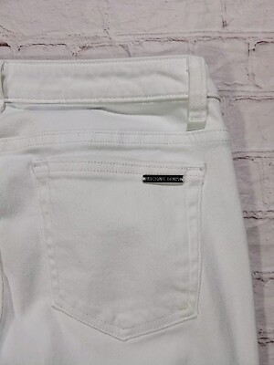 パンツ MICHAEL KORS Women Straight Pants MS330H2ENX100 White Michael Kors Straight Leg White Denim Jean Pants Womens Size