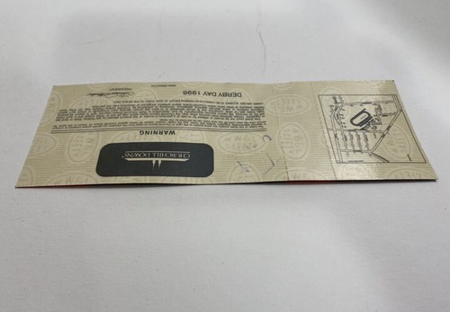 Grindstone MAI 1996 KENTUCKY DERBY 122nd Churchill Downs Original Ticket Pferd - Bild 5 von 10