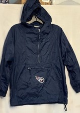 Youth NFL Tennessee Titans Football Windbreaker Jacket Size Medium 10/12 Unisex