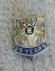 Vintage 25 Year Sterling small pin 925 solid silver