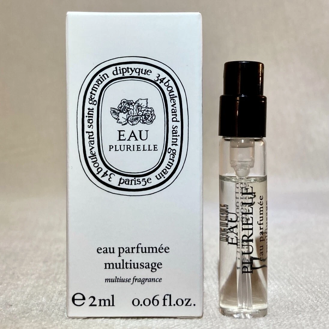 Diptyque Eau Plurielle Multi Use Fragrance Sample Spray .06oz 2ml New in Box