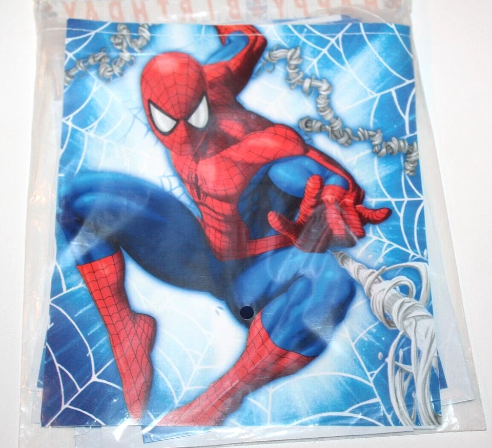 Banner plástico de celebración de cumpleaños Hallmark Marvel The Amazing Spiderman Foto 2 de 2