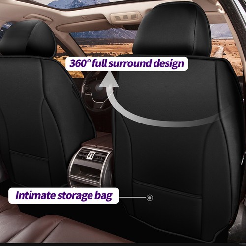 For Chevrolet Silverado 1500 2007-2024 Car 5-Seat Covers Pad PU Leather Cushion - Picture 7 of 7