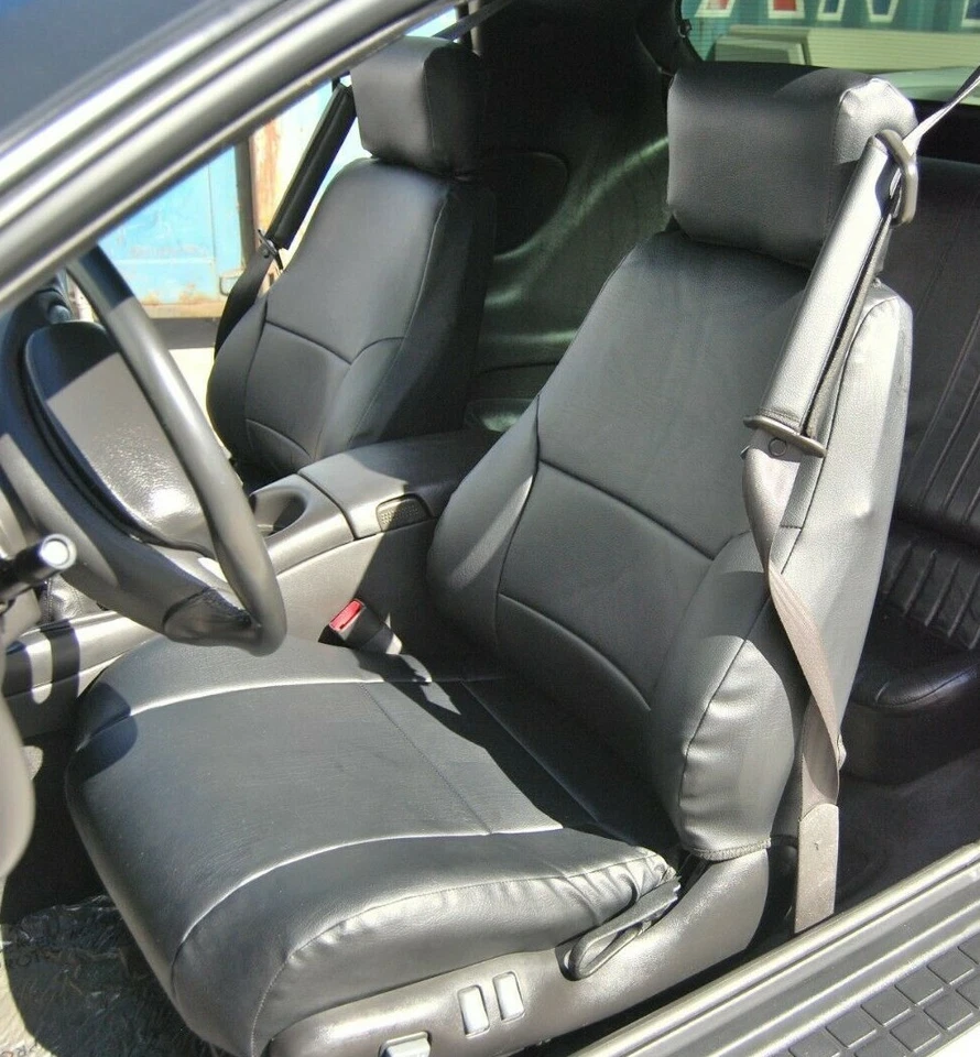 PARA PONTIAC TRANS AM FIREBIRD 1993-02 IGGEE S. CUERO FUNDA ASIENTO PERSONALIZADA 13 COLORES Foto 4 de 4