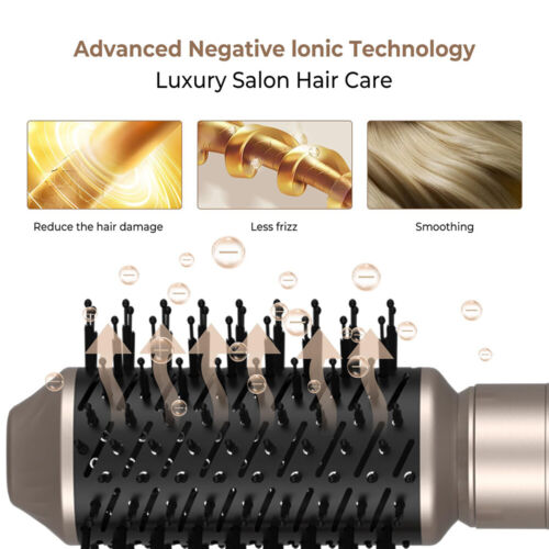 Warmluftbürste Haartrockner Fönbürste Lockenstab 6-IN-1 Hairstyler Lockenwickler - Bild 22 von 41