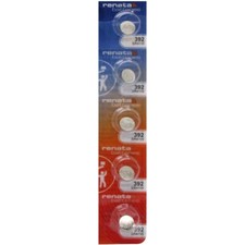 5 Renata 392 - SR41W Button Cell Batteries