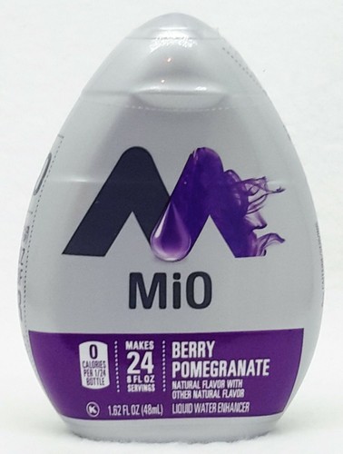 6 Mio BERRY POMEGRANATE Liquid Water Enhancer Drink Mix Drops 72 SERVINGS TOTAL - Picture 2 of 2