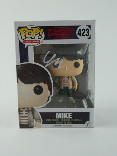 Funko Pop 423 firmado por Finn Wolfhard Stranger Things Mike autografiado certificado de autenticidad JSA - Imagen 2 de 9