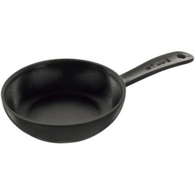 Staub Skillet 16cm Black Enameled Cast Iron Frying Pan Compatible Made in France