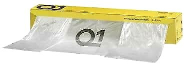 Q1 Premium Abdeckfolie klar statische Folie 4 m x 150 m Rolle Polyethylen Poly Mask Folie - Bild 1 von 1