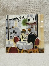 European Paris Parisian Cafe Couple Decorative Tile Kitchen Valentine Gift New