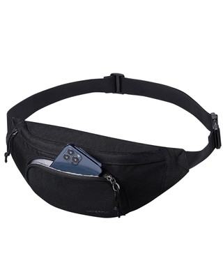 Crossbody Fanny Pack Slim Waist Bag Sports Hip Pouch for Woman Man - Fashiona...