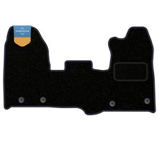 Fits Ford Transit Custom 2015-2023 Tailored Carpet Floor Mat with Blue Stitch