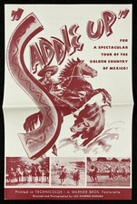 SADDLE UP Orig Movie Press Sheet 1946 Tour of Mexico Horse Sports WB Short
