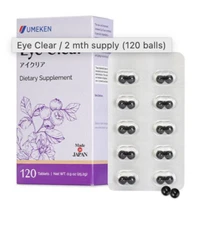 Umeken Eye Clear (2 Months) Protect Retina & Eyesight, NEW IMPROVED, Japan