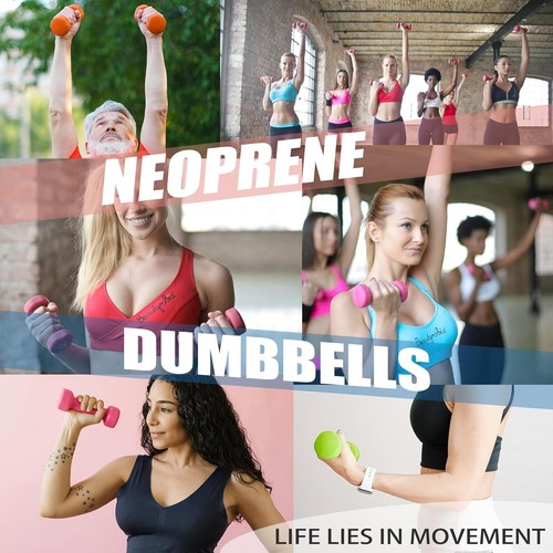 Versatile 1lb Neoprene Dumbbells for Strength Training - Ideal for Everyone - Picture 9 of 9