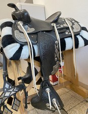 SIMCO Western Rodeo Show Parade Set: Westernsattel, Pad, Vorderzeug, Kopfstück