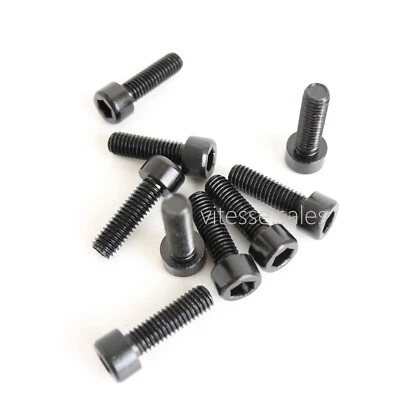 VSL M6 x 20 mm Bolts Aluminium Black Anodised M6x20mm 25mm Black Screws M6 Cap Head