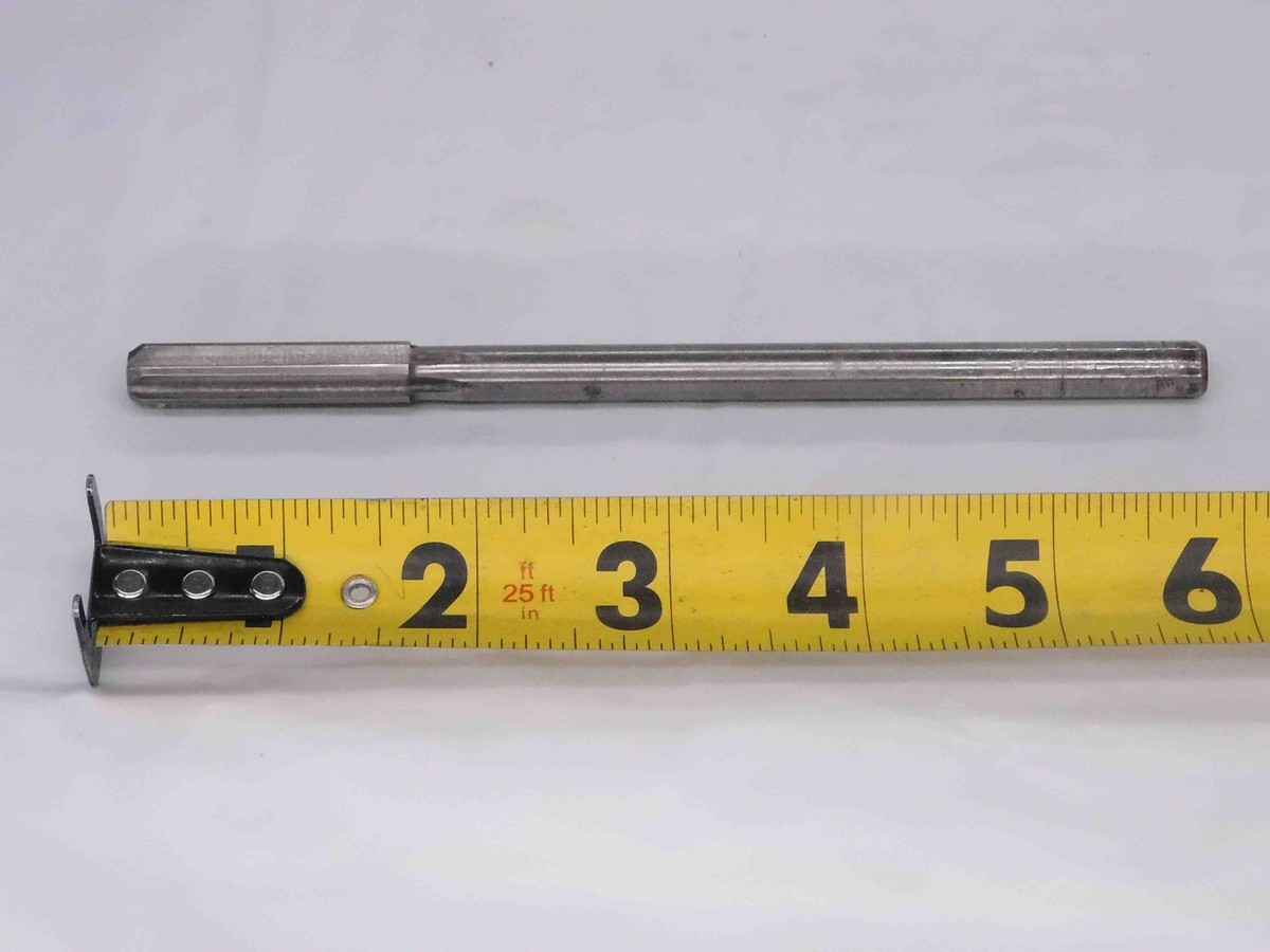 0.3704 OD HSS CHUCKING REAMER STRAIGHT 6 FL .3704 3/8 .3750 -.0046