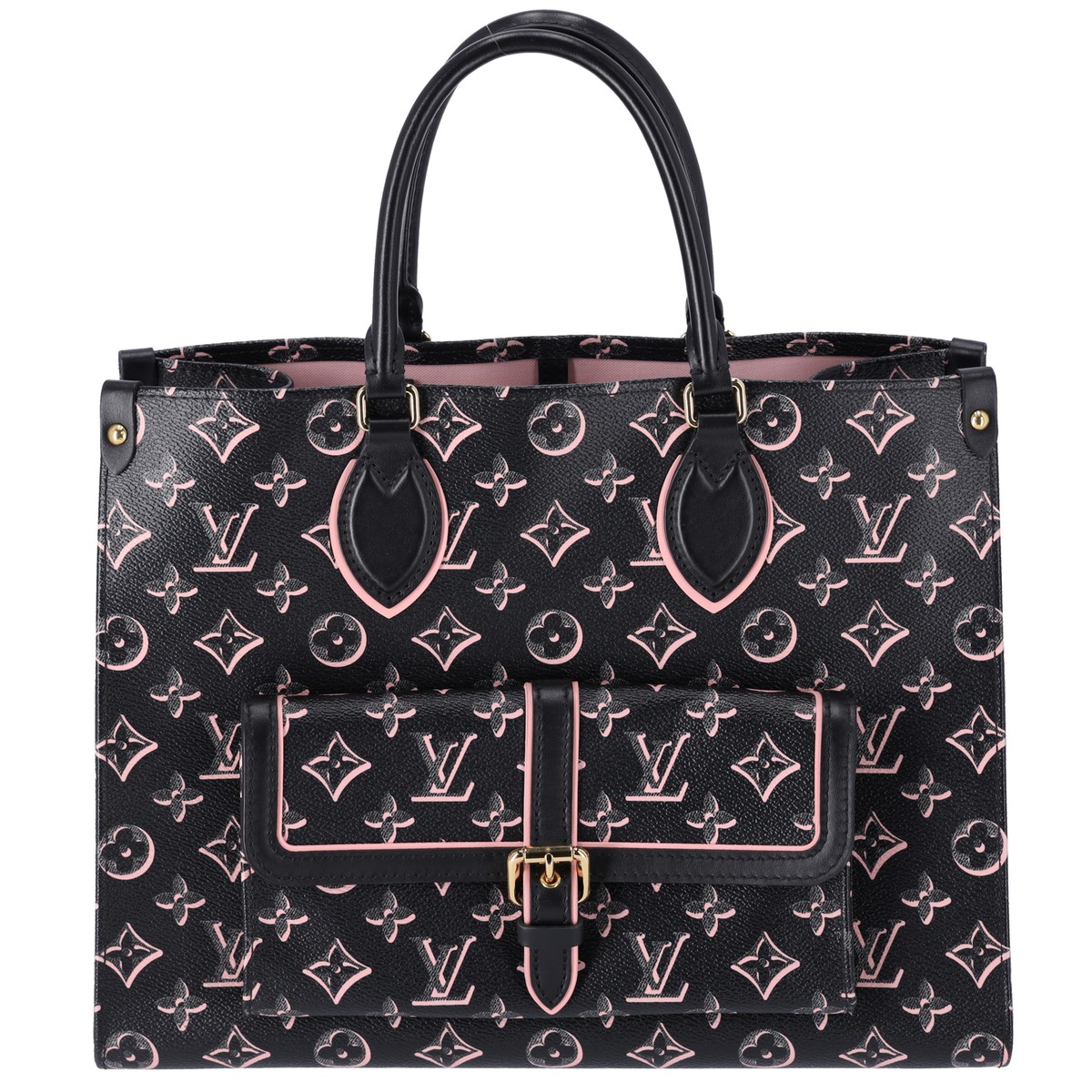 Louis Vuitton Onthego MM Monogram Tote Bag M46154 Noir Monogram 
