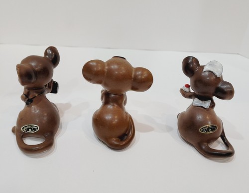 Vintage Josef Originals Mice Medical Doctors & Nurse Figurines Lot of 3 - Japan - Picture 10 of 12