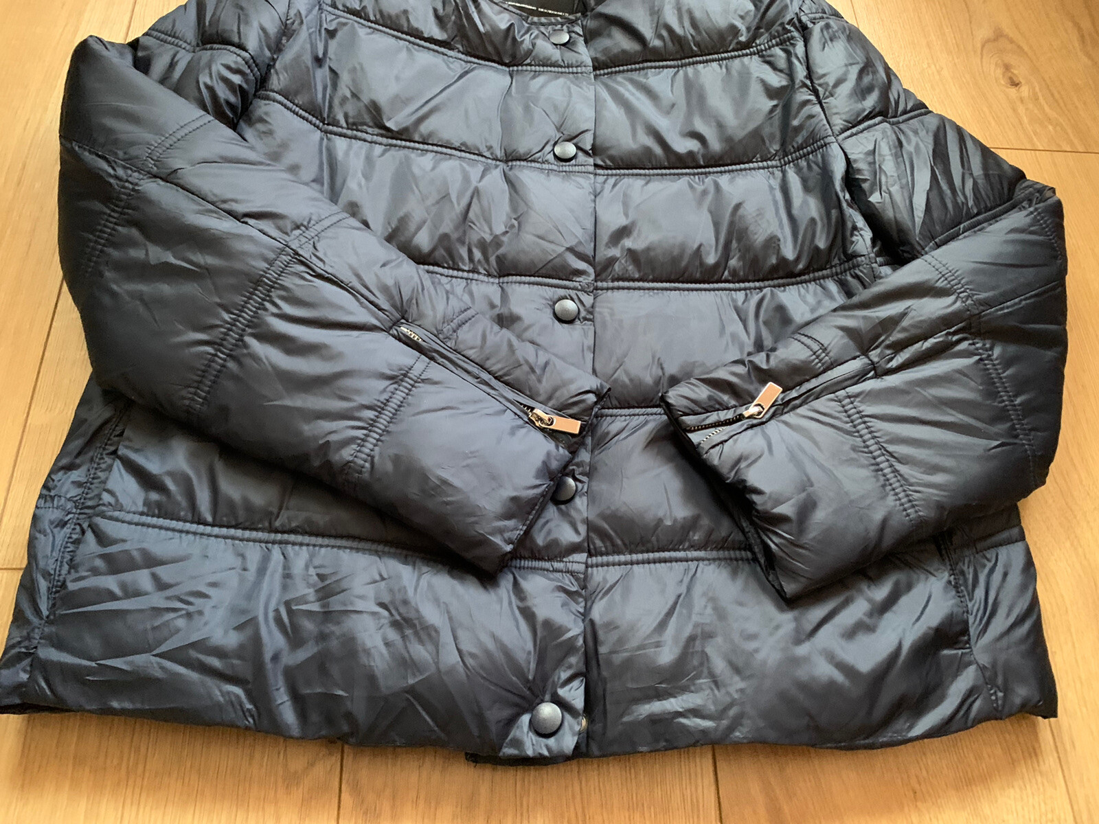 Zara Basic Ladies Padded Jacket Blue Warm & Light - image 7