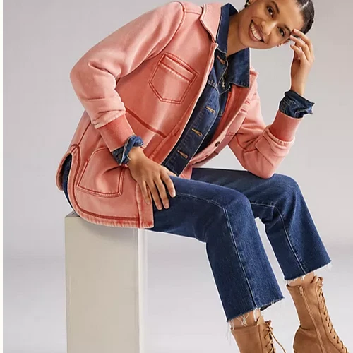 Anthropologie rose coat sale