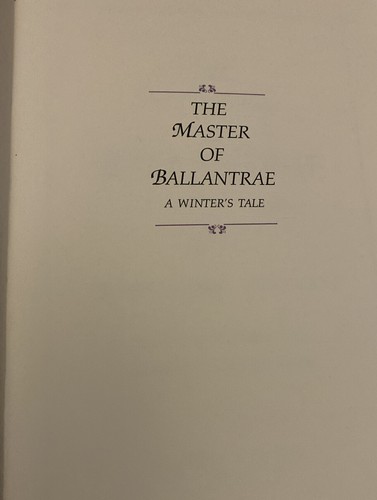 The Master Of Ballantre-Robert Lois Stevensen Readers Digest 1995- Like New! - 第 10/11 張圖片
