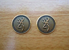 2 TWO AUTHENTIC BROWNING FN MFG GRIP MEDALLIONS BDA HI POWER BUCKMARK CHALLENGER