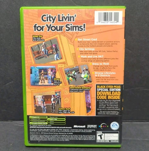 Urbz: Sims in the City (Microsoft Xbox, 2004) Complete CIB Manual EA Games - Picture 3 of 7