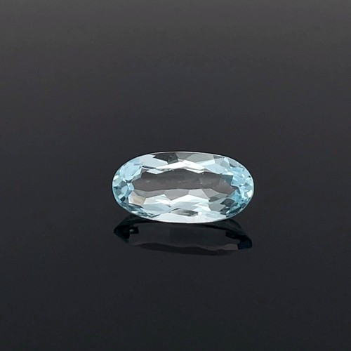 SCHMUCKJAGD SAMMLERSTEIN BLAUTOPAS BEH. FACETTIERT ca. 3,75 ct.