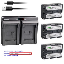 Kastar Battery Dual Charger for Sony NP-FM50 NP-FM30 FM50 FM50 NP-FM55H NP-QM51
