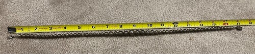 925S Sterling Siver Beaded Necklace 17" - Picture 2 of 4