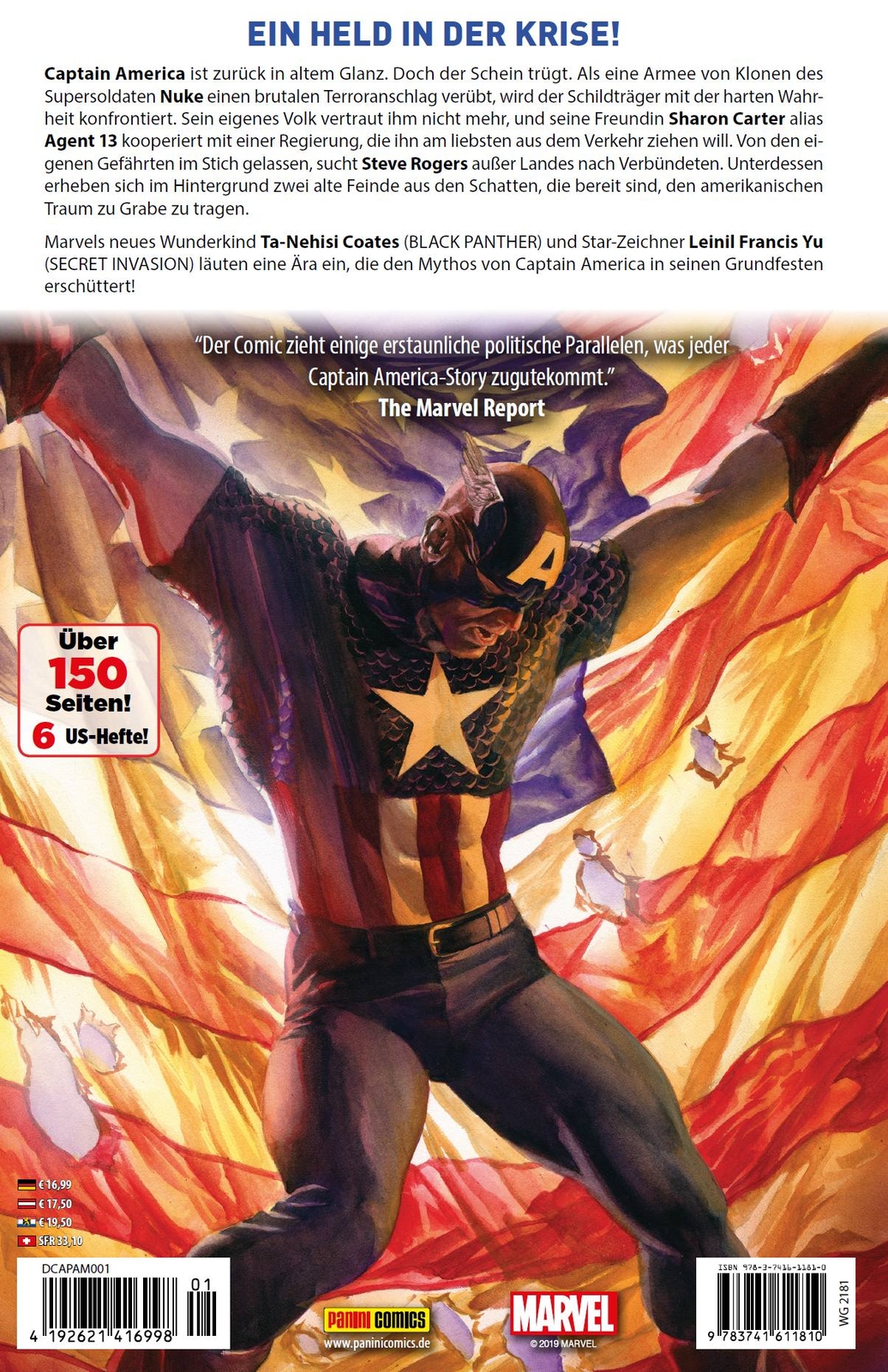 Thumbnail - Ta-nehisi Coates; Leinil Francis Yu / Captain America - Neustart