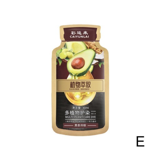 Avocado Hair Dye Bubble Hair Dye Shampoo Natural Plant 10pcs*30ml Hair B7H6 - Picture 20 of 23