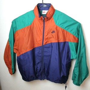 orange and white nike windbreaker