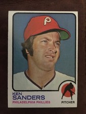 1973 Topps #246 Phillies Ken Sanders Baseball Card