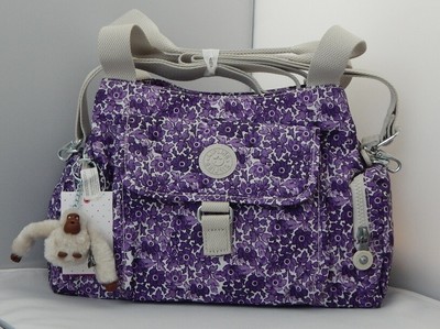 Cream Plaid Large SHOULDER//CROSSBODY BAG New With Tag KIPLING FELIX FAIRFAX