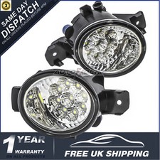 White LED Bumper Fog Light Spot Driving Lamps For Nissan Juke 2014-2017 L+R Pair