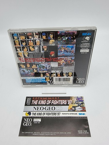 The King Of Fighters 97 + Spine Card Neo Geo Cd Usa Used Tested Very Rare - Picture 2 of 4